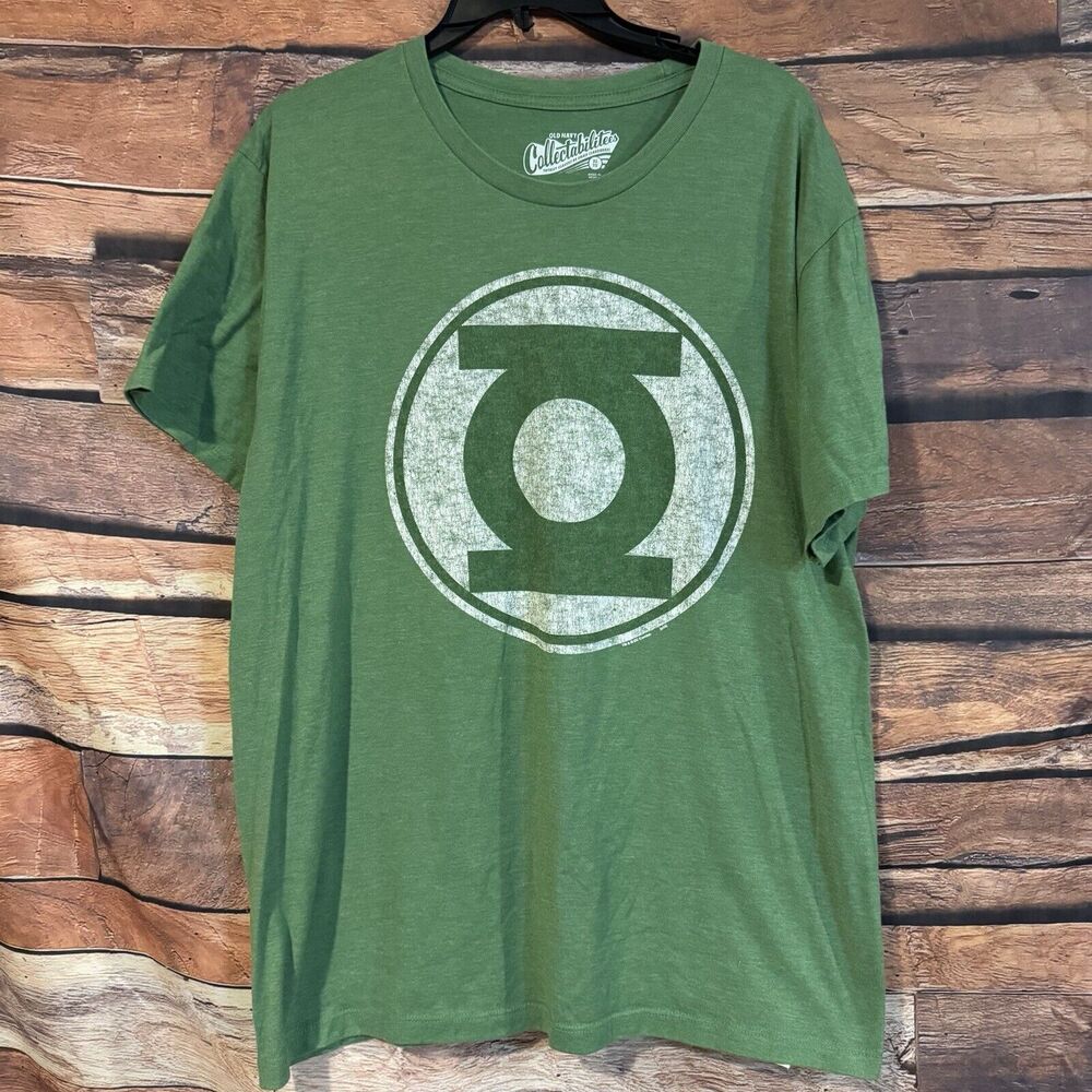 DC Comics Green Lantern Distressed Logo T-Shirt Men's XL Collectabilitees